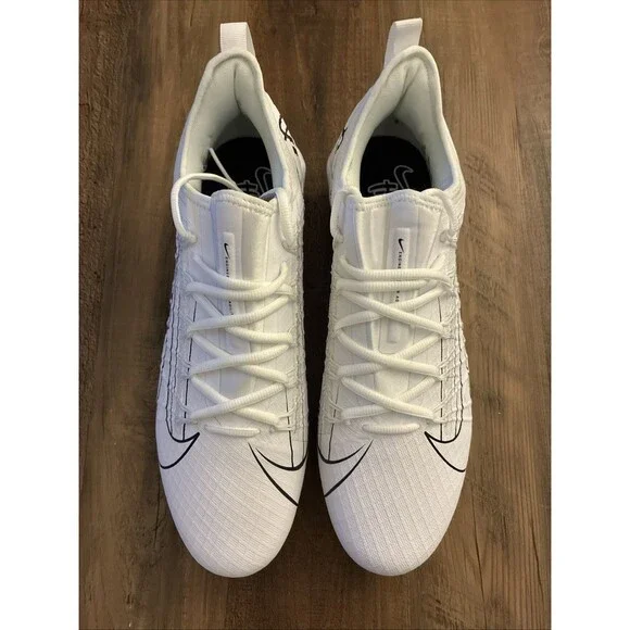 Nike Men Size 13 Alpha Huarache Pro Lacrosse Cleats White Navy